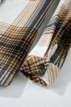 Plaid Button Up Long Sleeve Shacket Woman Outerwear