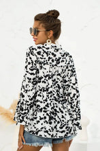 Printed Flare Sleeve Tie Neck Ruffle Trim Blouse Woman Blouses