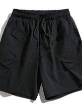 Men's Plus Size Drawstring Shorts with Pockets Mens Bottoms
