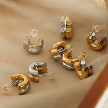 18K Gold-Plated C-Hoop Earrings Earrings