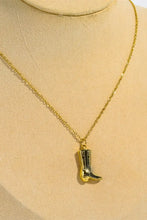 Cowboy Boot Pendant Stainless Steel Necklace Necklaces