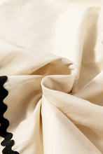 Stripe Ric Rac Trim Sleeveless Mini Dress Woman Casual Dress