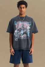 Men's Graphic Round Neck Half Sleeve T-Shirt Mens Tops