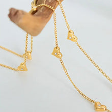 Titanium Steel Zircon Heart Necklace Necklaces