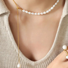 18K Gold-Plated Pearl Necklace Necklaces