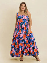 Plus Size Printed Square Neck Cami Dress Casual Dresses