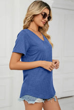 V-Neck Short Sleeve T-Shirt Woman T Shirts