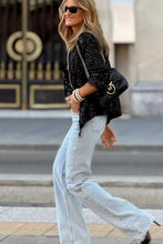 Sequin Zip Up Long Sleeve Jacket Woman Outerwear