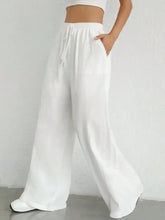 Drawstring Wide Leg Pants Woman Pants