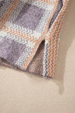 Plaid Button Up Collared Neck Cardigan Woman Outerwear