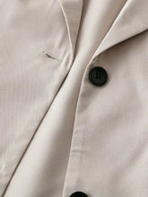 Short Sleeve Lapel Collar Solid Blazer Woman Outerwear