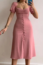 Sweetheart Neck Short Sleeve Dress Casual Dresses