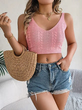 Cable-Knit Short Cami Tanks & Camis