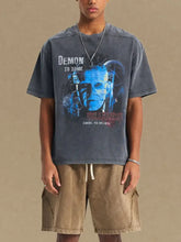 Men's Graphic Round Neck Half Sleeve T-Shirt Mens Tops