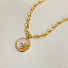 Titanium Steel Sun & Moon Necklace Sun One Size Necklaces