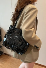 Sequin Braided Strap Shoulder Bag Shoulder Bags
