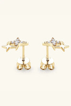 Moissanite 925 Sterling Silver Star Shape Earrings Earrings