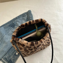 Leopard Furry Shoulder Bag Shoulder Bags