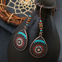 Alloy Oil Drip Beaded Teardrop Earrings Silver One Size Earrings