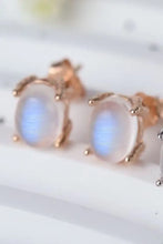 High Quality Natural Moonstone 925 Sterling Silver Stud Earrings Earrings