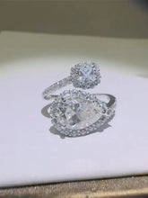 2 Carat Moissanite 925 Sterling Silver Bypass Ring Rings