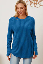 Basic Bae Full Size Ribbed Thumbhole Sleeve T-Shirt Woman T Shirts