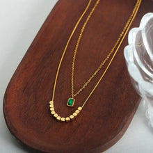 18K Gold-Plated Double-Layered Necklace Gold One Size Necklaces
