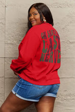 Simply Love Full Size Letter Graphic Long Sleeve Sweatshirt Woman Sweatshirts