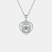 Moissanite 925 Sterling Silver Heart Necklace Necklaces