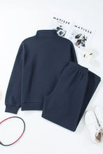 Half Snap Long Sleeve Top and Pants Active Set Woman Activewear