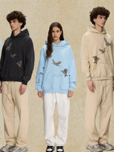 Men's Graphic Long Sleeve Hoodie with Kangaroo Pocket Mens Tops