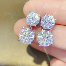 10 Carat Moissanite 925 Sterling Silver Earrings Earrings
