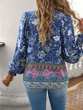 Devine Bohemian Tie Neck Lantern Sleeve Blouse Woman Blouses