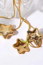 Rhinestone Decor Star Box Pendant Necklace Necklaces