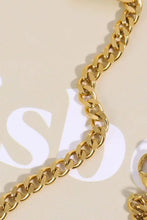 Inlaid Zircon Stainless Steel Necklace Necklaces