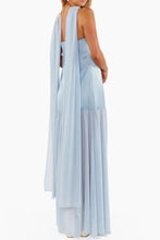 Adjustable Strap Maxi Cami Dress with Scarf Woman Maxi Dress