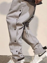 Men's Side Button Pants Woman Sweatpants