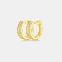 Moissanite 925 Sterling Silver Huggie Earrings Earrings