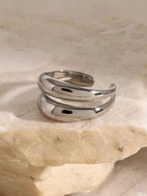 Stainless Steel Double-Layered Ring Fashion Jewelry