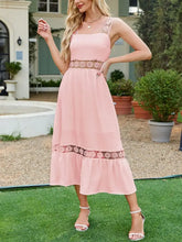 Lace Detail Sleeveless Midi Cami Dress Casual Dresses