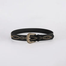 PU Leather Rhinestone Belt Belts
