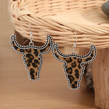 Alloy Animal Print Cow Head Earrings Earrings