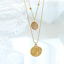 Titanium Steel Double-Layered Necklace Necklaces