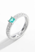 925 Sterling Silver Square Zircon Ring Rings