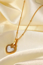 Contrast Heart Pendant Necklace Necklaces