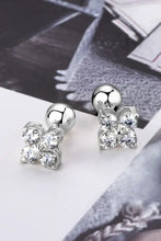 Moissanite 925 Sterling Silver Four-Leaf Clover Shape Earrings Earrings