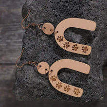 Geometric Shape Wooden Earrings Earrings