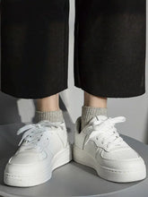 Lace Up Round Toe Platform Shoes Woman Athletic Shoes