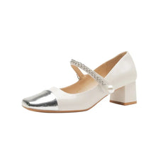 Square Toe Block Heels Pumps woman pumps