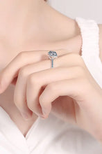 2 Carat Moissanite Square Halo Ring Rings